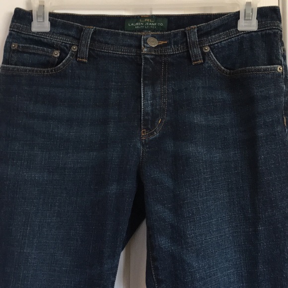 Lauren Ralph Lauren Blue Denim Flare Jeans Sz 8 - Picture 4 of 8